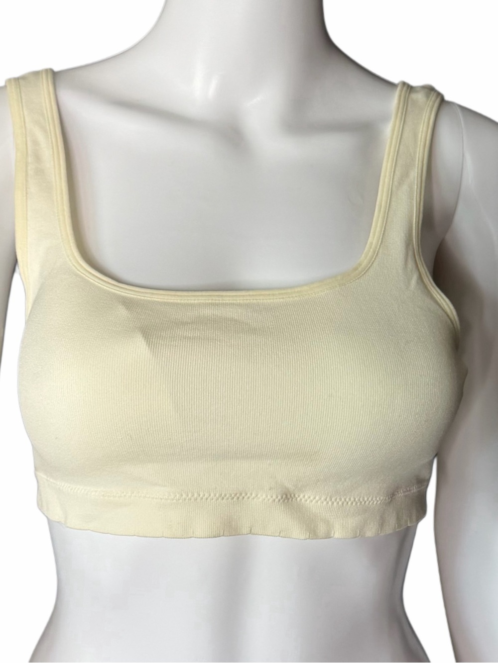 Jessica Simpson Sports Bra Womens Large Yellow Stretch Lounge Bralette